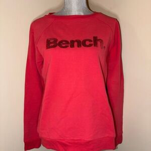 Bench Size Medium Vibrant Red Pullover with Sequin Bench Logo